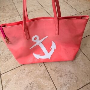 Pink Anchor Tote Bag